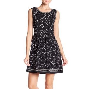 Max Studio Sleeveless Polka Dot Dress